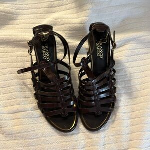 NWOT - Vintage Franco Sarto Leather Gladiator Sandals - Size 9.5 Medium